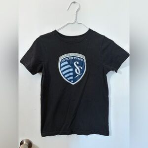 Youth Medium 8-10 Sporting KC  Black T-Shirt